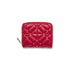 Portafoglio da donna rosso trapuntato con piccole borchie Lora Ferres, Borse e accessori Donna, SKU b541000654, Immagine 0